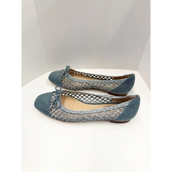 NWOT Sam Edelman Newblue Woven May Flats, Size 6.5 - Picture 5 of 9